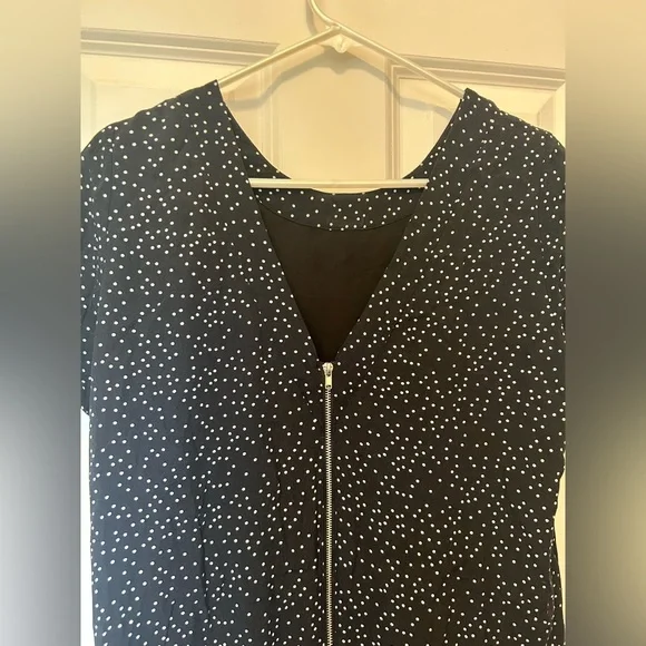 Madewell back zip polka dot dress - Picture 4 of 11